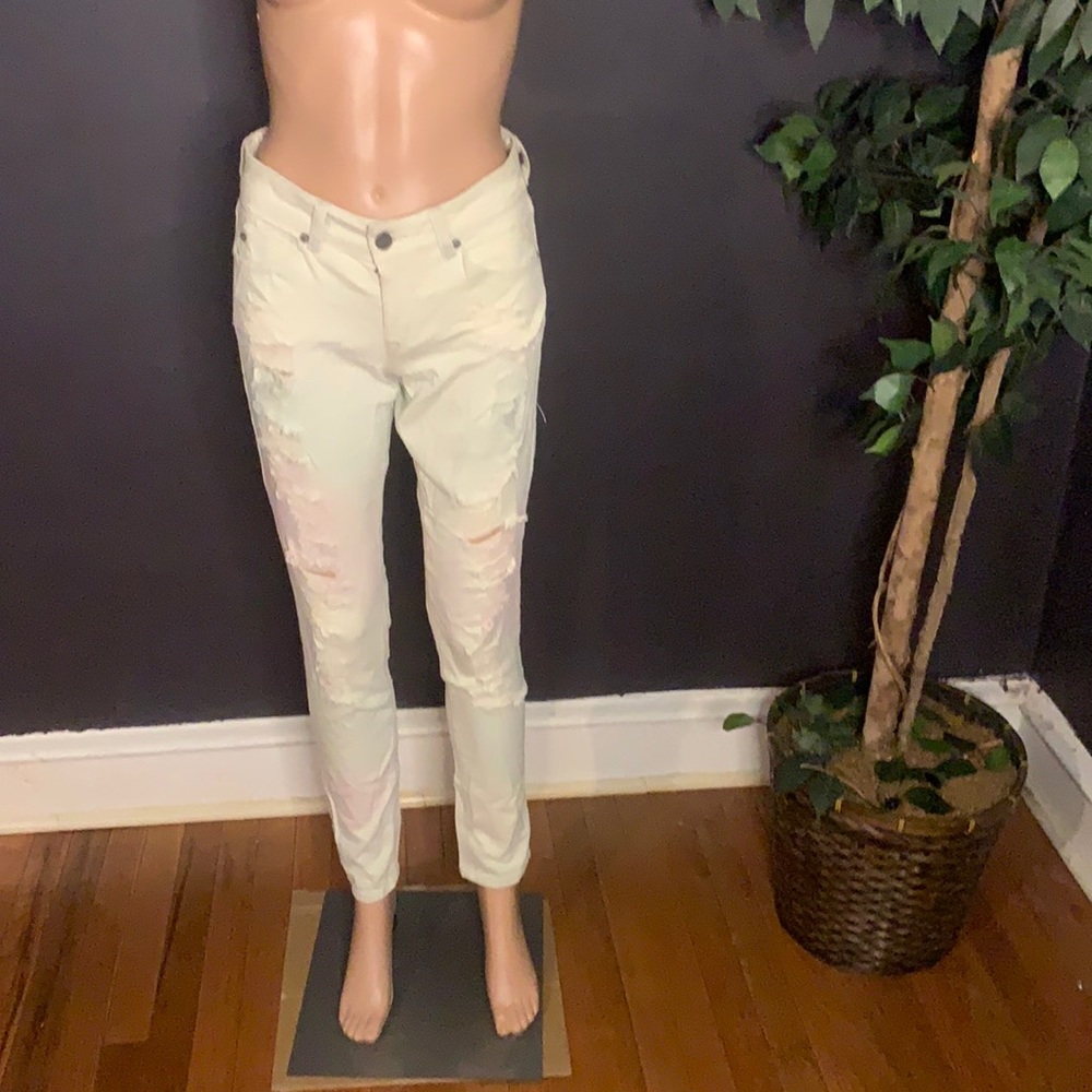 Gray - by Saks Fifth Avenue Distressed Jeans  Size 28